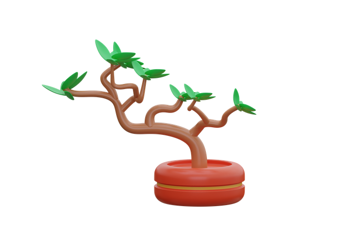 Árvore bonsai  3D Icon