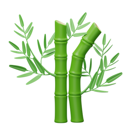 Árvore de bambu  3D Icon
