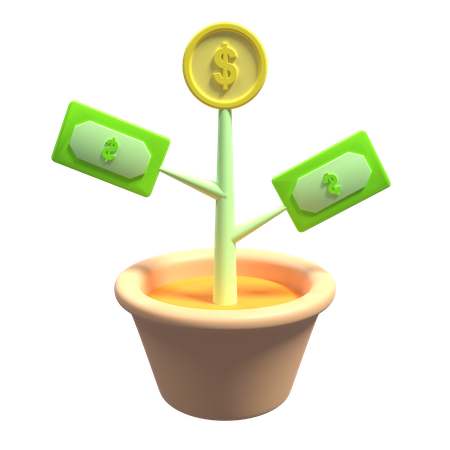 Árvore de dinheiro  3D Icon