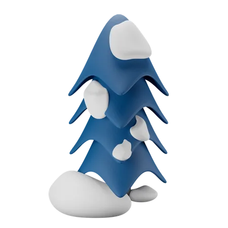 Árvore de inverno  3D Illustration
