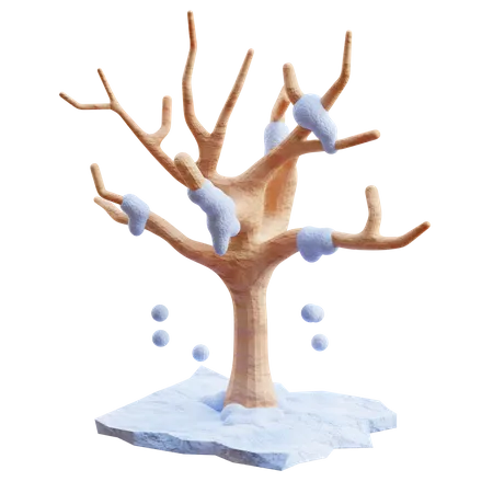 Árvore de inverno  3D Icon