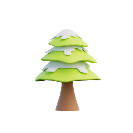 Árvore de inverno  3D Illustration