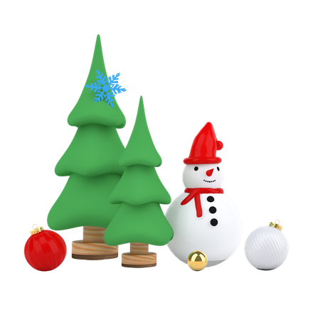 Árvore de natal  3D Illustration