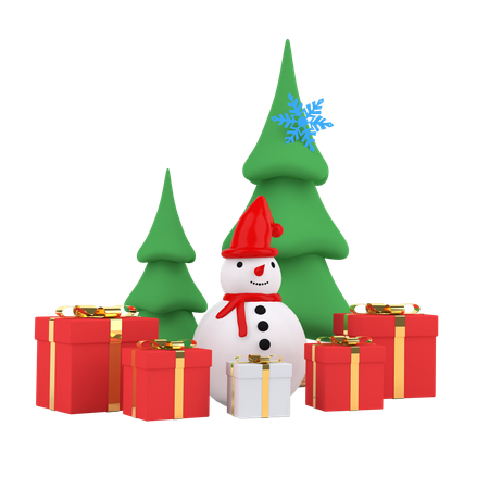 Árvore de natal  3D Illustration