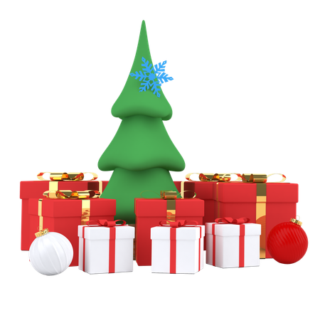 Árvore de natal  3D Illustration