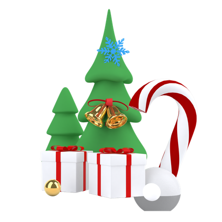 Árvore de natal  3D Illustration