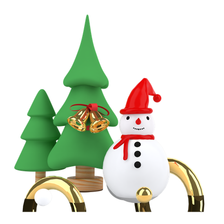 Árvore de natal  3D Illustration