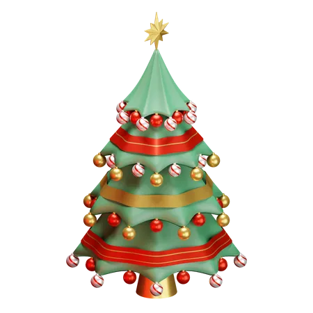 Árvore de Natal  3D Illustration