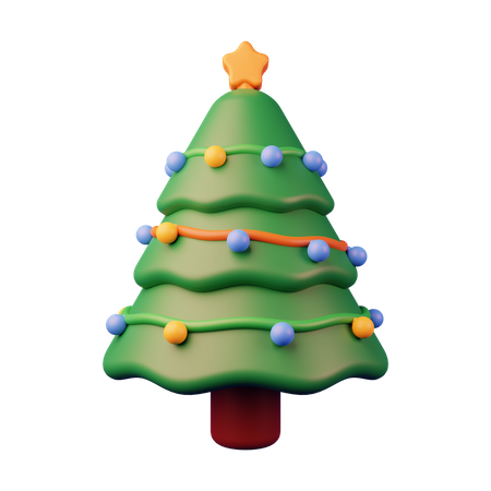 Árvore de Natal  3D Illustration