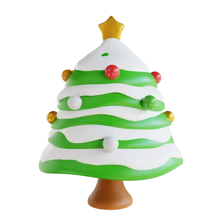 Árvore de natal com luz  3D Icon