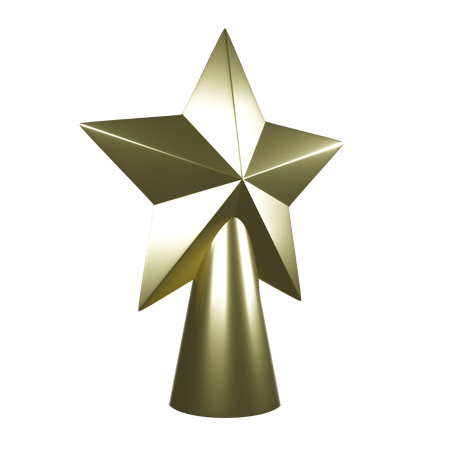 Estrela da árvore de natal  3D Icon