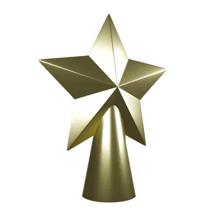 Estrela da árvore de natal  3D Icon