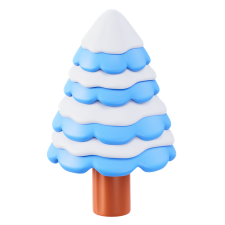 Árvore de neve  3D Icon