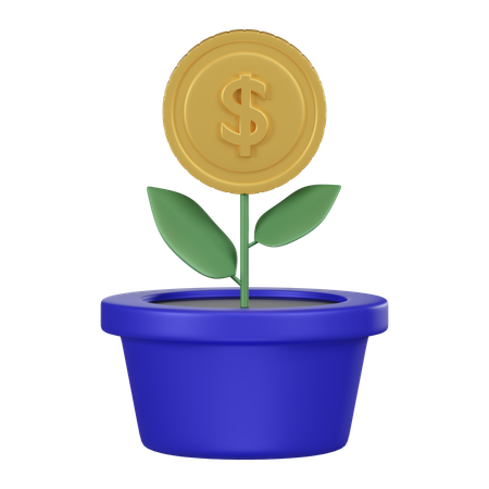 Árvore de dinheiro  3D Icon