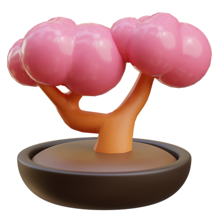 Árvore Sakura  3D Icon