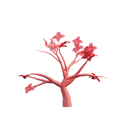 Arvore Sakura  3D Icon