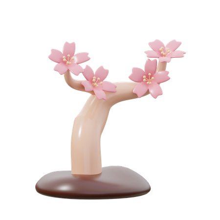 Arvore Sakura  3D Icon