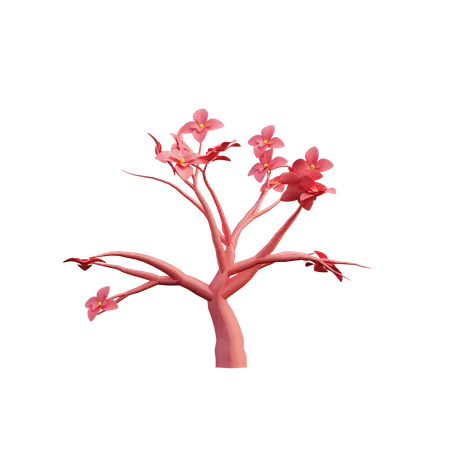 Arvore Sakura  3D Illustration