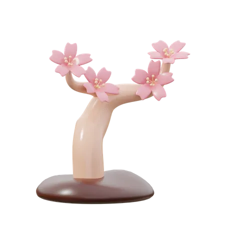 Arvore Sakura  3D Icon