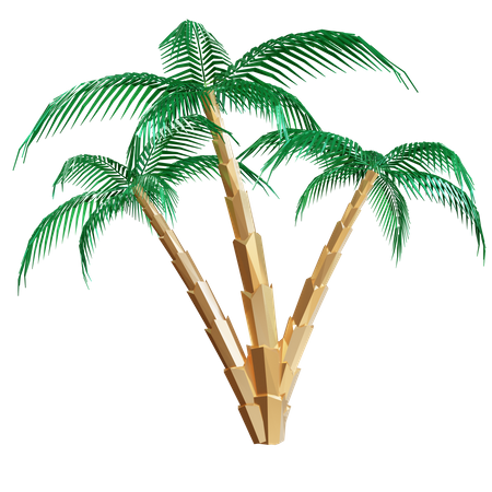Árvores de tâmaras  3D Icon