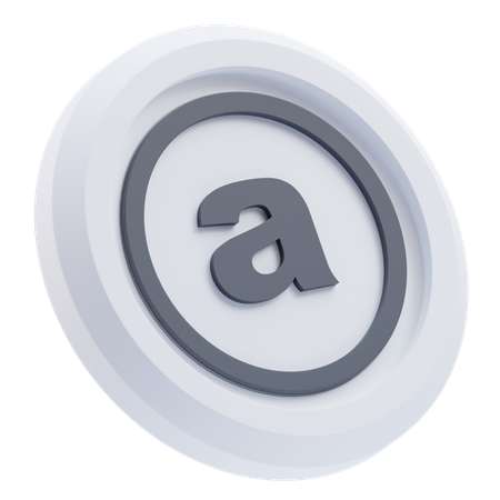 Arweave Cryptocurrency  3D Icon