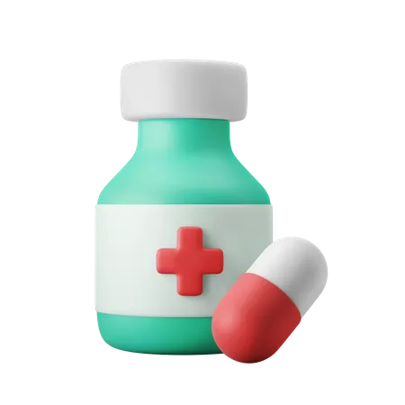 Arzneimittelmedizin  3D Illustration