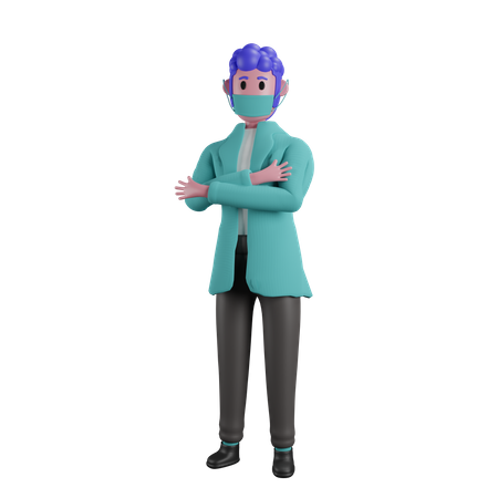 Arzt  3D Illustration