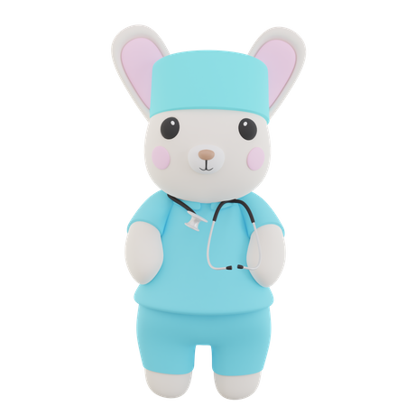 Doktor Kaninchen  3D Icon