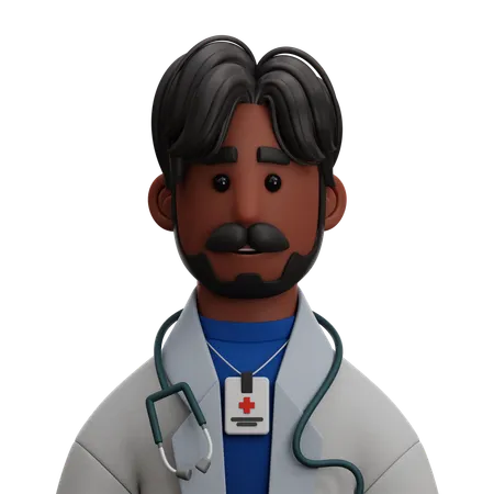 Arzt Mann  3D Icon