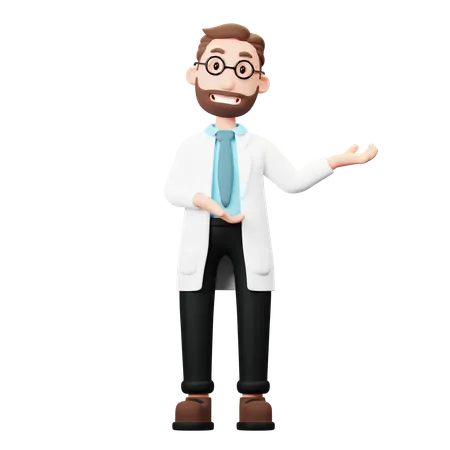 Doktor, zeig etwas  3D Illustration