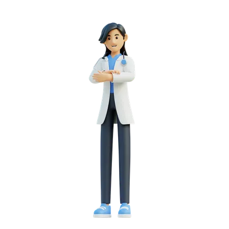 Ärztin  3D Illustration