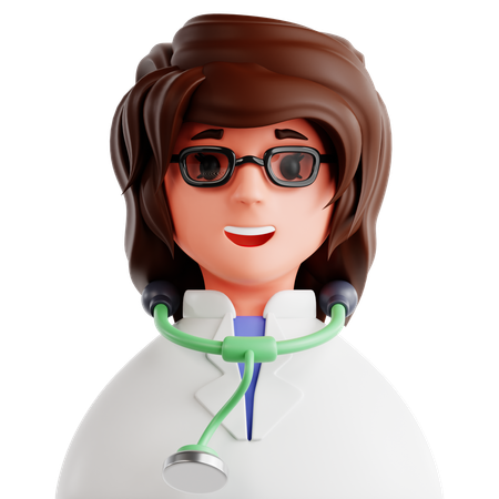 Ärztin  3D Icon