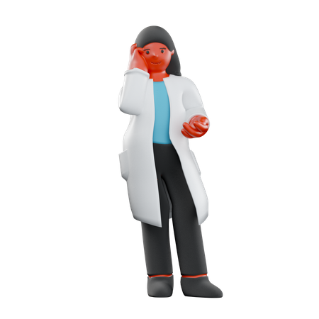 Ärztin  3D Illustration