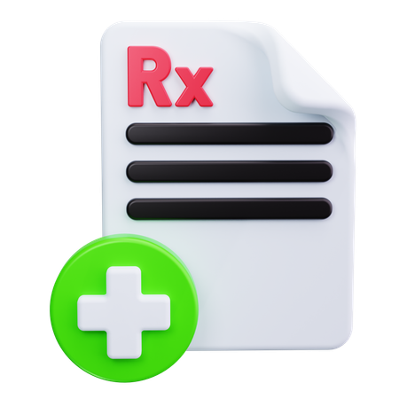 Ärztlicher Beleg  3D Icon