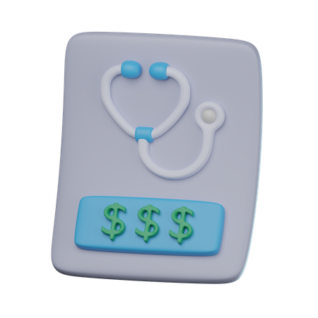 Arztrechnung  3D Icon