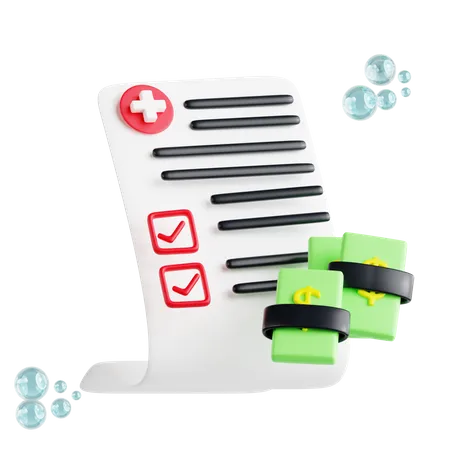 Arztrechnung  3D Icon
