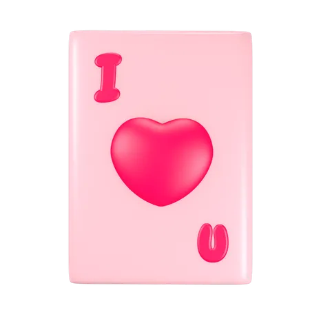 As de corazon  3D Icon