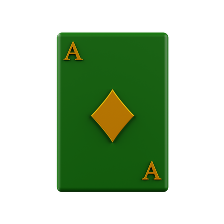 As de diamante  3D Icon