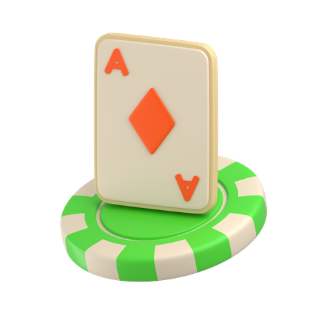 As de diamantes  3D Icon