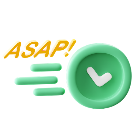 최대한 빨리  3D Icon