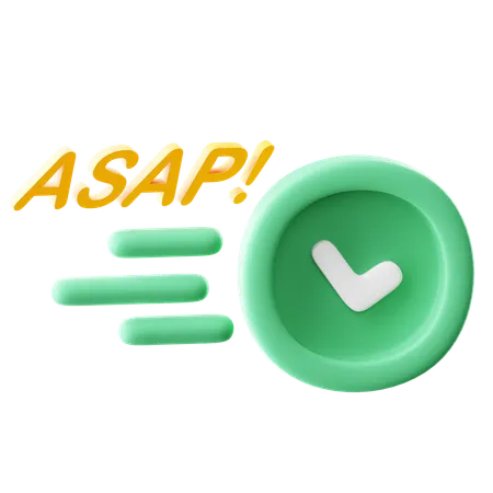 ASAP  3D Icon