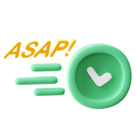 ASAP  3D Icon