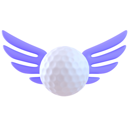 Asas de bola de golfe  3D Icon