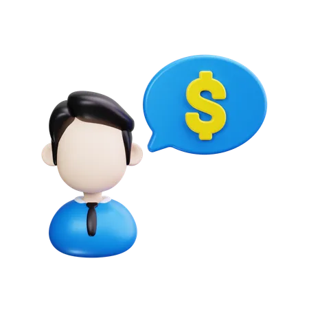 Asesor financiero  3D Icon