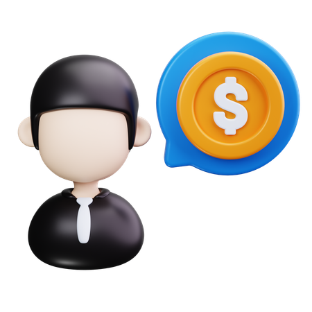 Asesor financiero  3D Icon