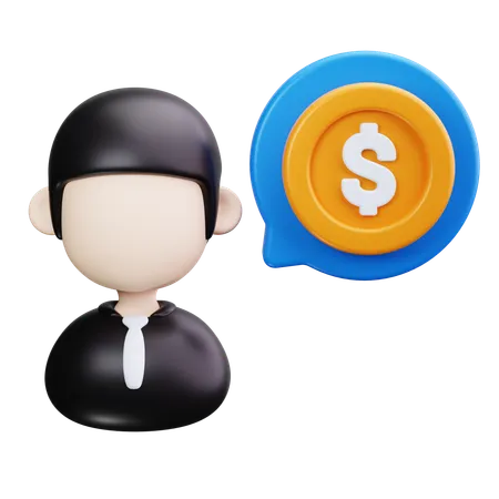 Asesor financiero  3D Icon