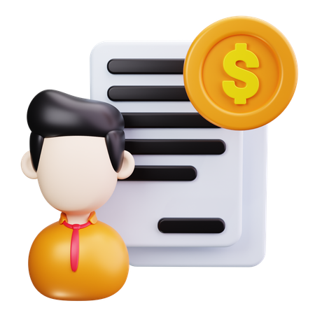 Asesor financiero  3D Icon