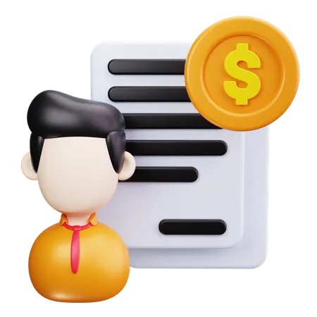 Asesor financiero  3D Icon