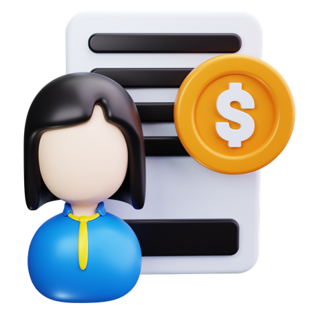 Asesor financiero  3D Icon