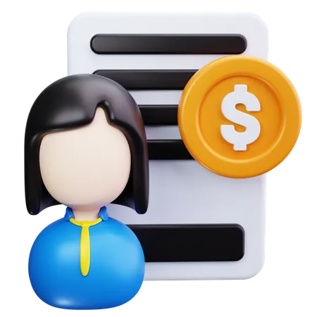 Asesor financiero  3D Icon